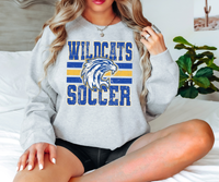 Wildcats Soccer Grunge DTF Print