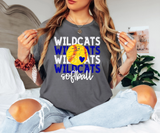 Wildcats Softball Repeat DTF Print