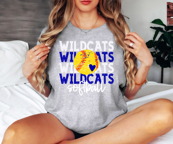 Wildcats Softball Repeat DTF Print