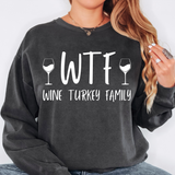 Wine Turkey Family DTF Print