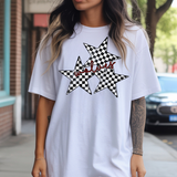 Wolves Checker Star Trio DTF Print