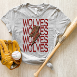 Wolves Baseball Bolt DTF Print