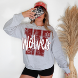 Wolves Stripes Varsity Team DTF Print