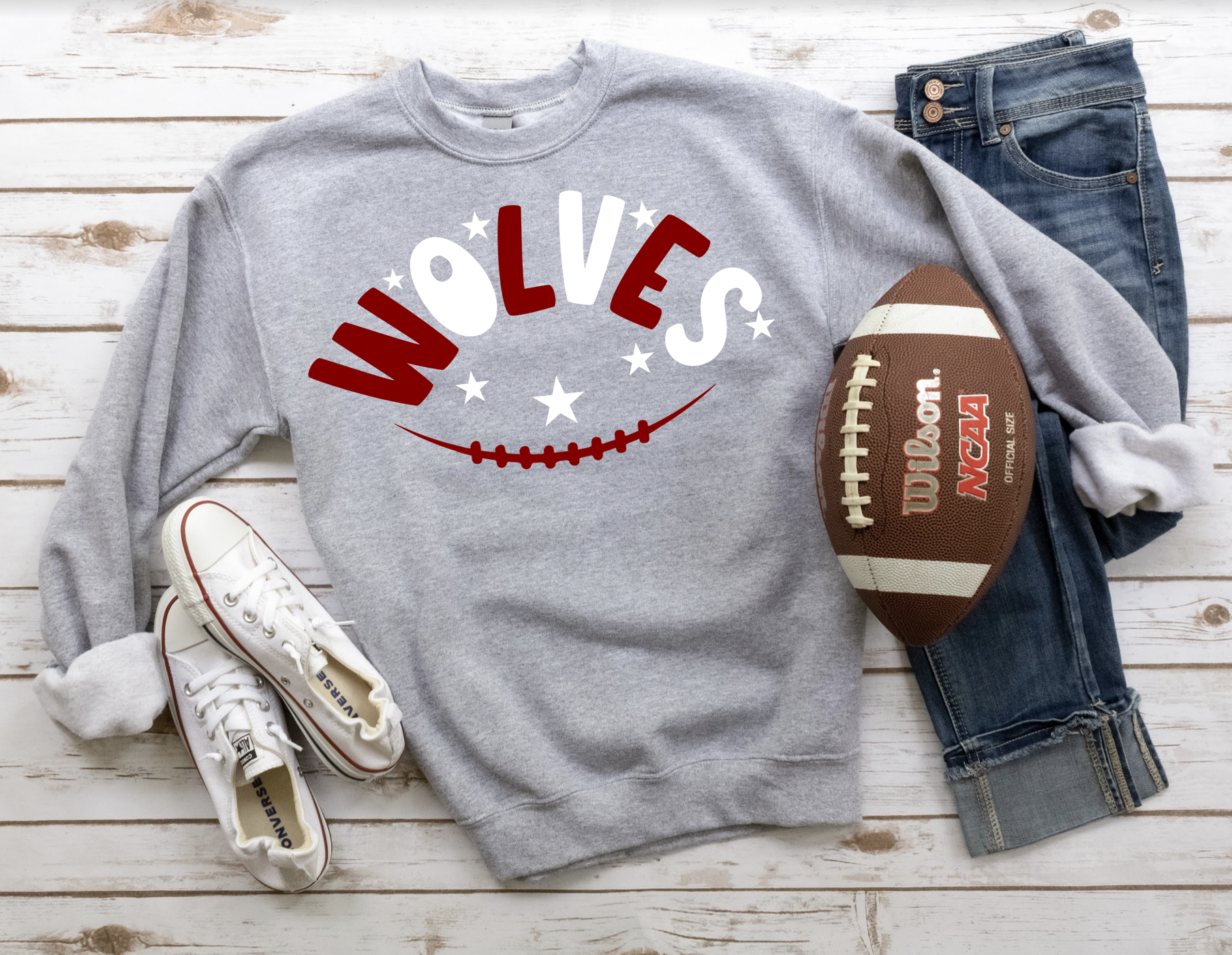 Wolves Football Star DTF Print