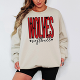 Wolves Softball Star Power Team Sports DTF Print