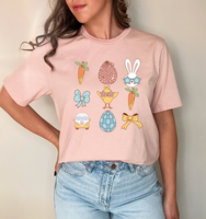 XOXO Colorful Easter DTF Print