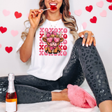 XOXO Valentine Highland Cow DTF Print