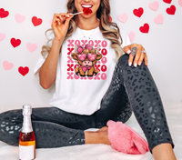 XOXO Valentine Highland Cow DTF Print