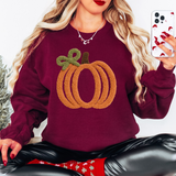 Pumpkin Faux Yarn DTF Print