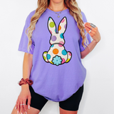 Faux Yarn Polkadot Easter Bunny DTF Print
