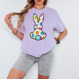 Faux Yarn Polkadot Easter Bunny DTF Print