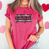 Yaya Black and White Hearts DTF Print