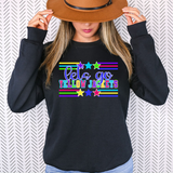 Yellow Jackets Lets Go Multi Color DTF Print