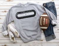 Yellow Jackets Retro Team Oval DTF Print