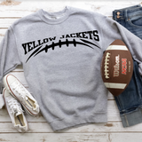 Yellow Jackets Football Arched DTF Print