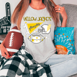 Yellow Jackets Football Retrocollage DTF Print