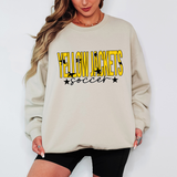 Yellow Jackets Soccer Star Power Team Sports DTF Print