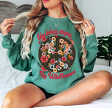 You Belong Among the Wildflowers Retro Peace DTF Print