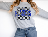 Distressed Blazers Checker DTF Print