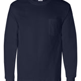 Gildan Ultra Cotton Long Sleeve Tee w/ Pocket