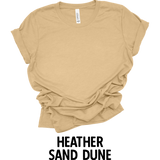 Bella Canvas Jersey Tee Unisex 3001CVC Heathered Colors