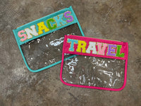 Chenille Patch Travel And Snack Bags