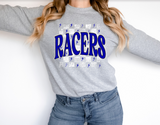 Distressed Racers Checker DTF Print