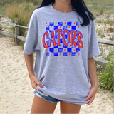 Distressed Gators Checker DTF Print