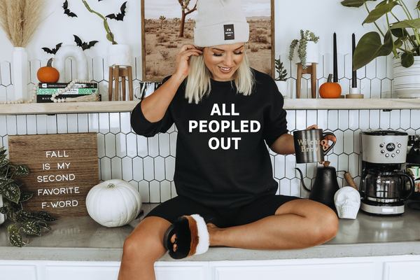 All Peopled Out Screen Print LOW HEAT