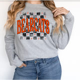 Distressed Bearcats Checker DTF Print