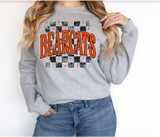 Distressed Bearcats Checker DTF Print