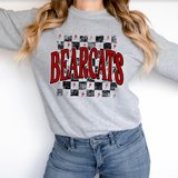 Distressed Bearcats Checker DTF Print