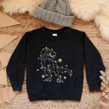 Christmas Dinosaur DTF Print