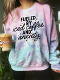Fueled by Iced Coffee and Anxiety Screen Print LOW HEAT