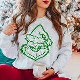 Grinch Face DTF Print