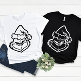 Grinch Face DTF Print