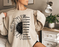 Inspirational Sunflower Screen Print LOW HEAT