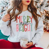 Merry and Bright DTF Print