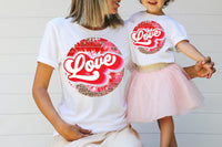 Mama Mini Tie Dye Love Valentines Screen Print HIGH HEAT