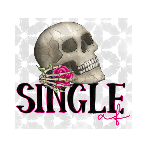 Single AF Skull Valentine Sublimation Print