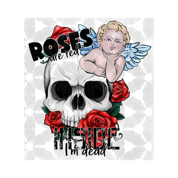Roses are Red Skull Valentine Sublimation Print