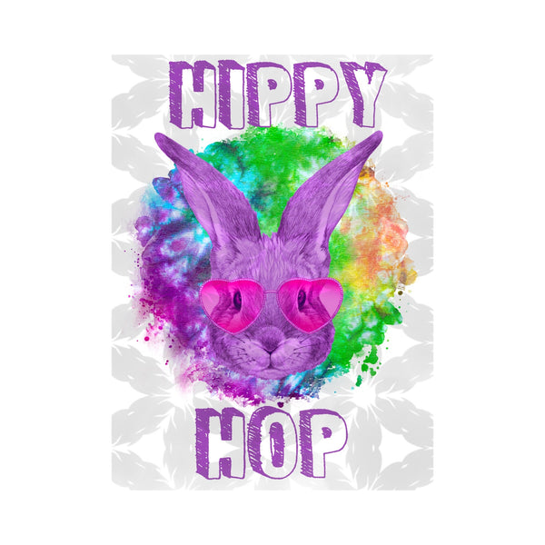Hippy Hop Easter Bunny Sublimation Print
