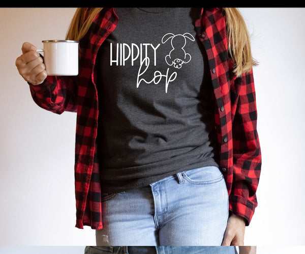 Hippity Hop Bunny Screen Print LOW HEAT