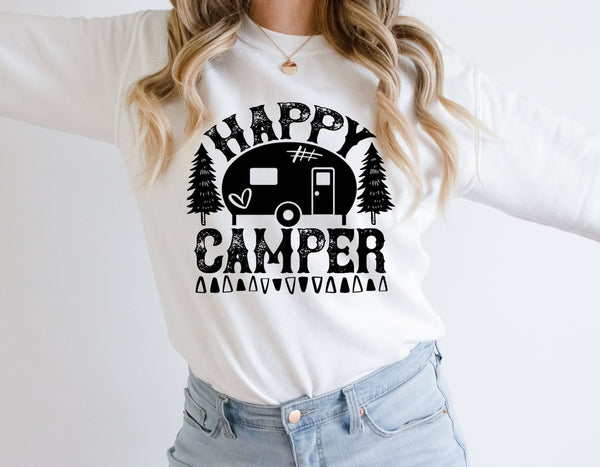 Happy Camper Screen Print LOW HEAT