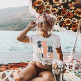 Summer Vibes Retro DTF Print