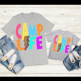 Camp Life Lightning Bolt DTF Print