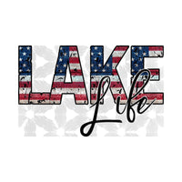 Patriotic Lake Life Sublimation Print