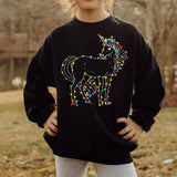Christmas Unicorn DTF Print