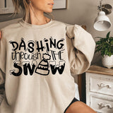 Dashing Through The Snow DTF Print