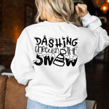 Dashing Through The Snow DTF Print